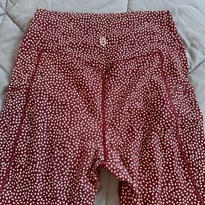 Buffbunny Maroon Bossy Print Leggings